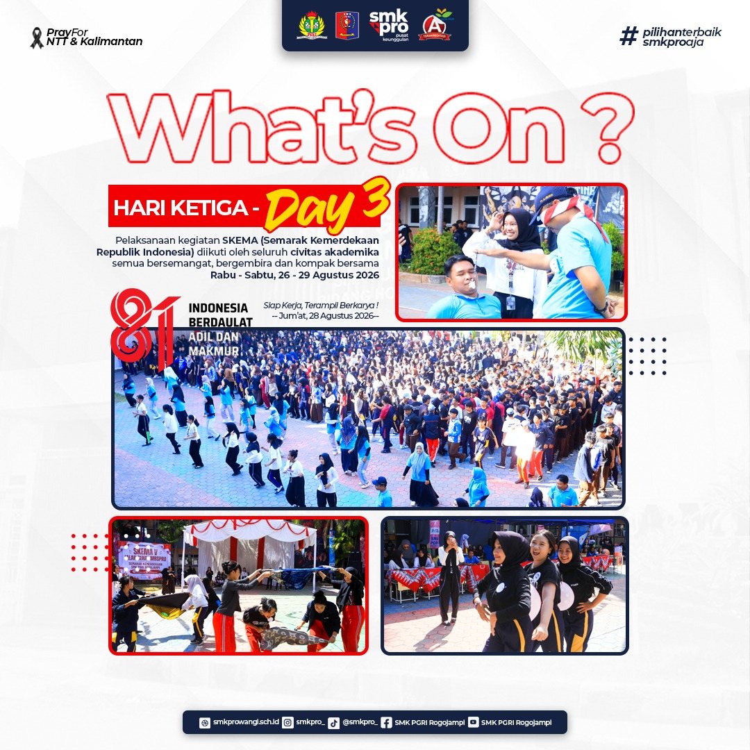 Hari Ketiga SKEMA 2026: Semangat Kemerdekaan dan Kebersamaan Terus Menggema di SMK PGRI Rogojampi